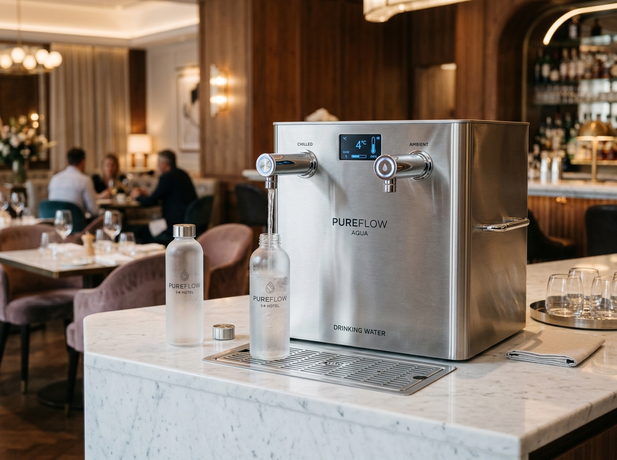 Commercial Luxury Hotel Stainless Steel Water Purifier Dispenser